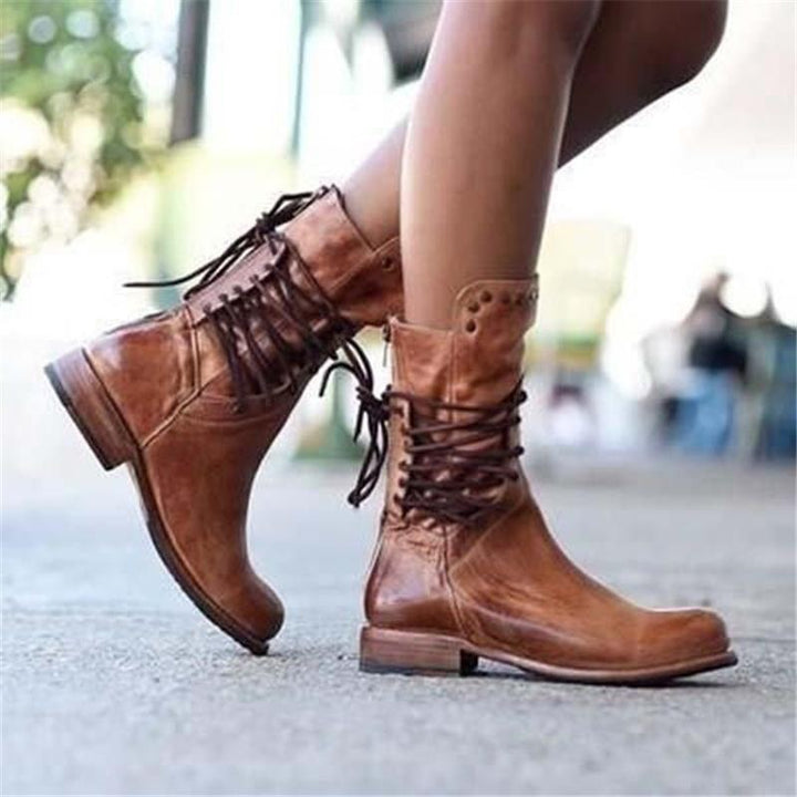 Victoria | Vintage Lace-Up Boots