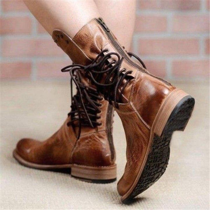 Victoria | Vintage Lace-Up Boots