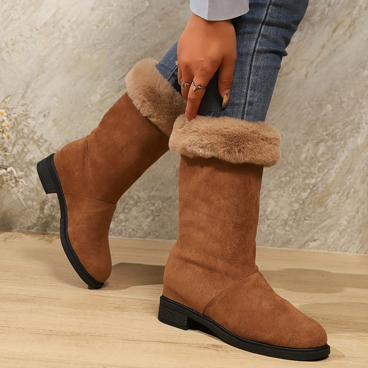 Victoria | Faux Fur Lined Mid-Calf Boots