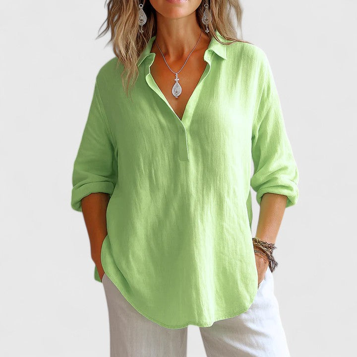 Victoria | Comfortable Linen Blouse