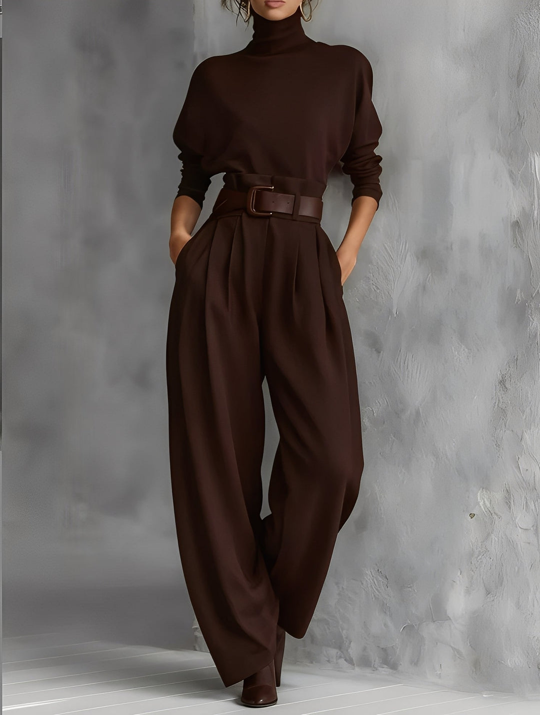 Carisse | Elegant Turtleneck Jumpsuit