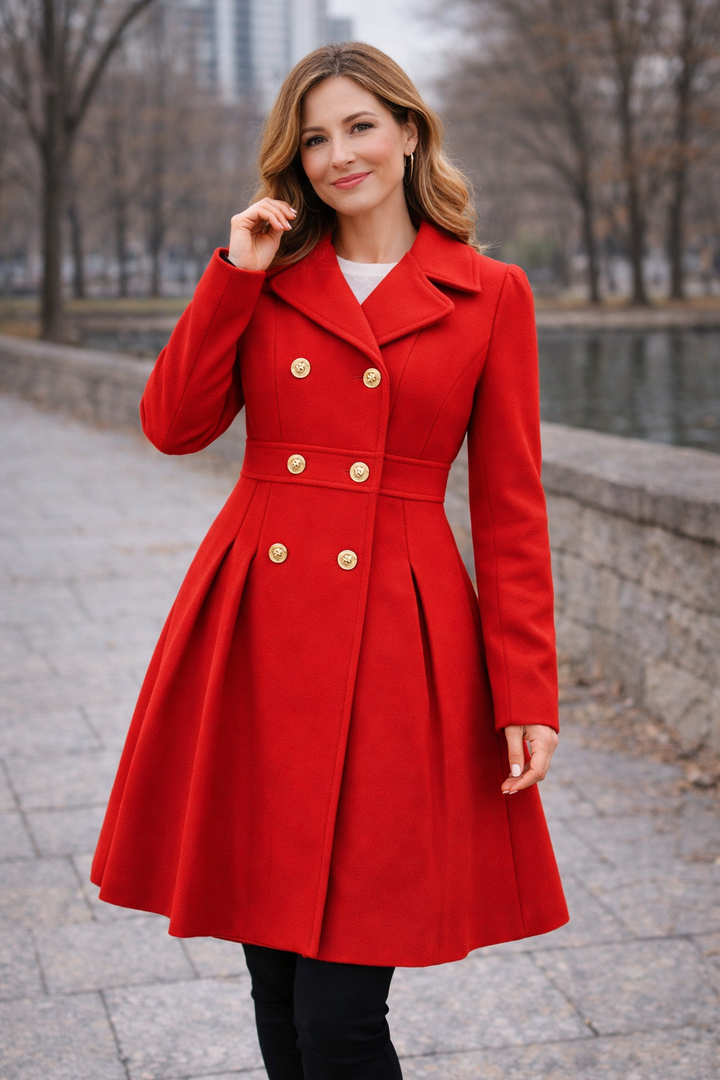 Sofia™ | Gold Buttoned Coat