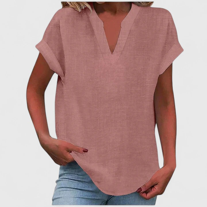 Victoria | Comfortable V-Neck Blouse