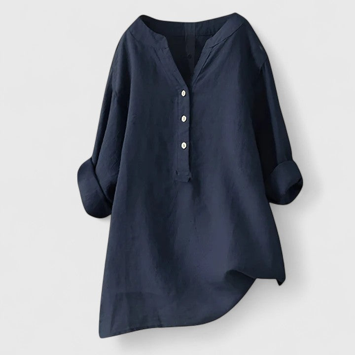Victoria | Elegant Button-Front Shirt