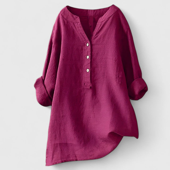 Victoria | Elegant Button-Front Shirt