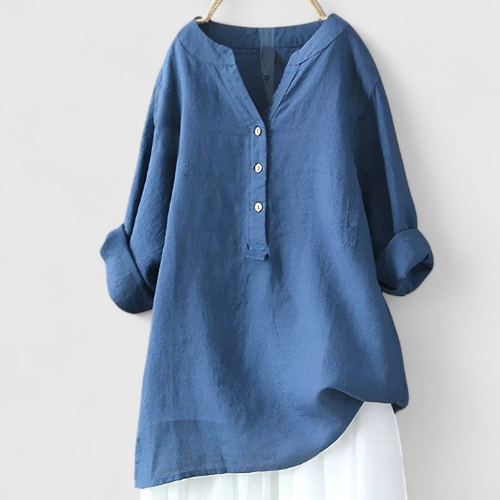 Victoria | Elegant Button-Front Shirt