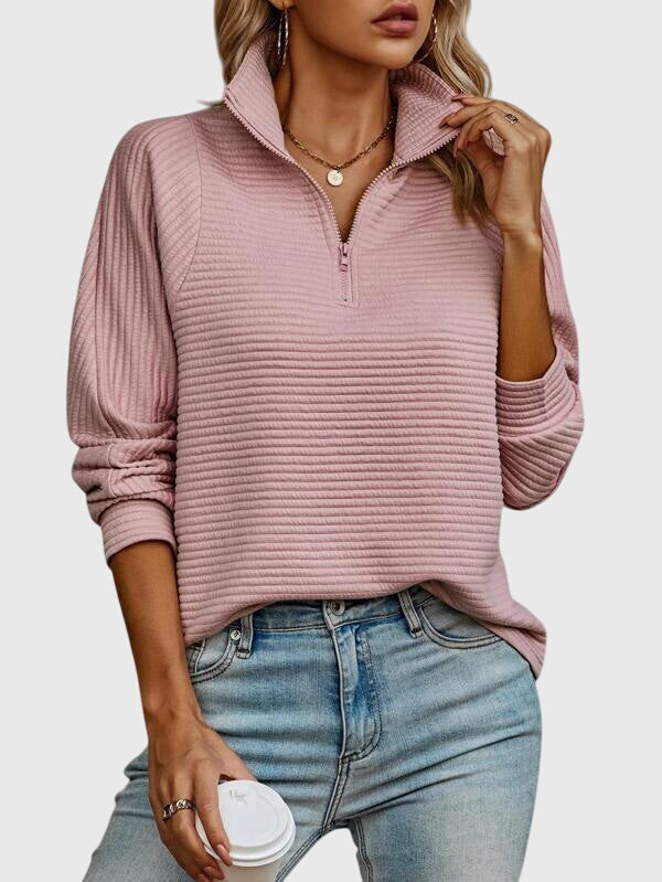 Victoria | Elegant Sweater with Zipper