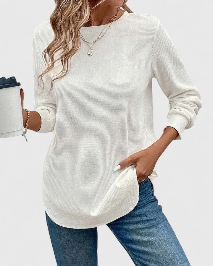 Victoria | Elegant O-Neck Long Sleeve