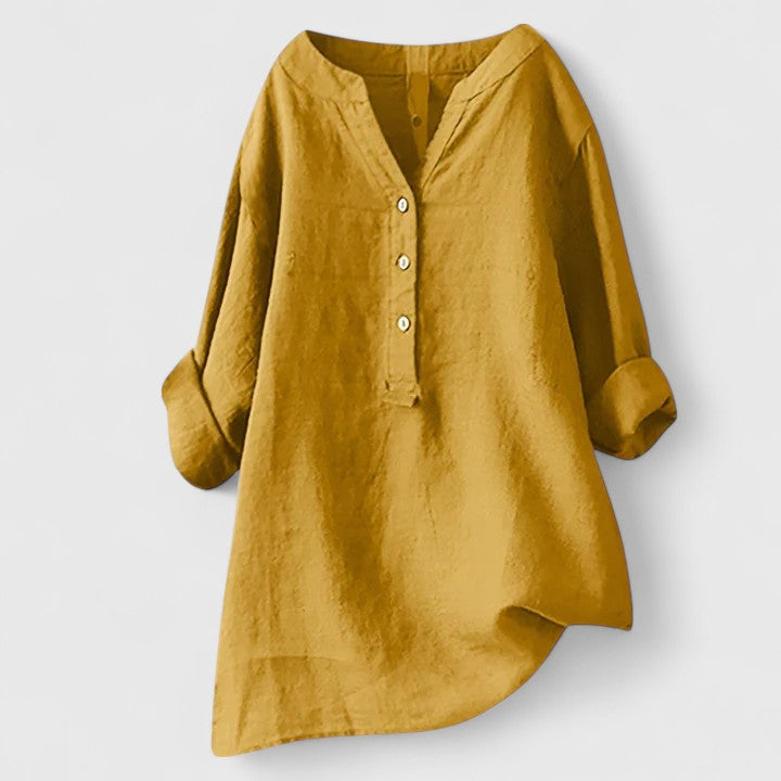 Victoria | Elegant Button-Front Shirt